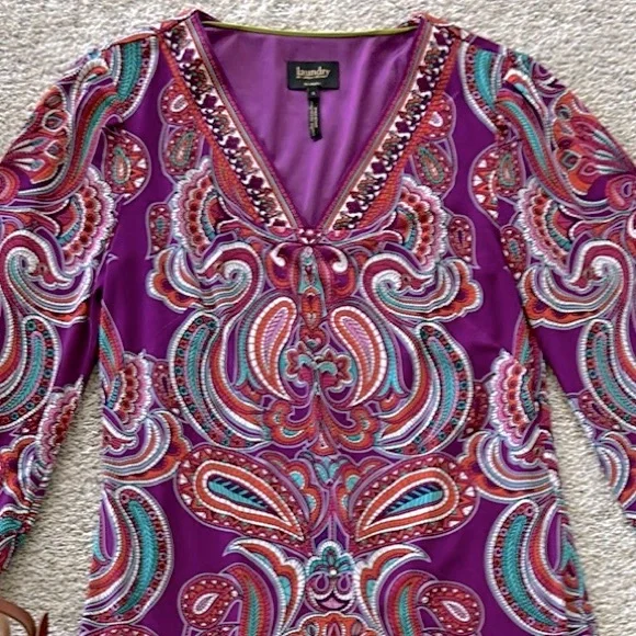 Laundry by Shelli Segal Paisley Print Dress - Picture 2 of 5